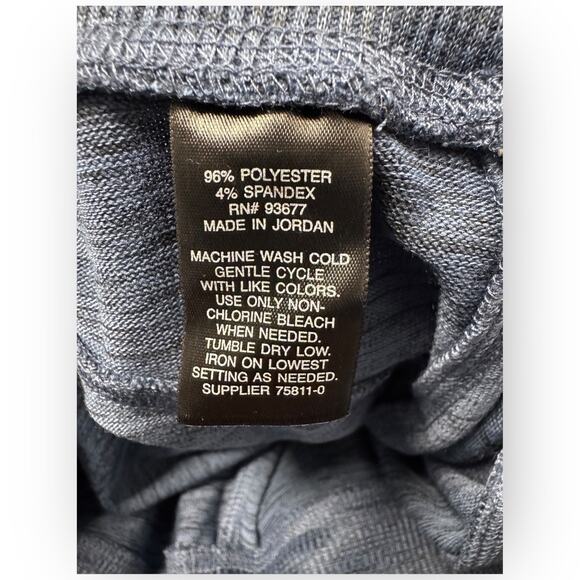 NWT Xersion Women’s Relaxed Fit Cropped Jogger Pants – Blue Space Dye – Size L - Picture 6 of 6